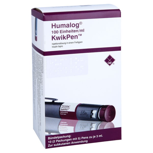 HUMALOG 100 E/ml KwikPen Injektionslösung 10 St