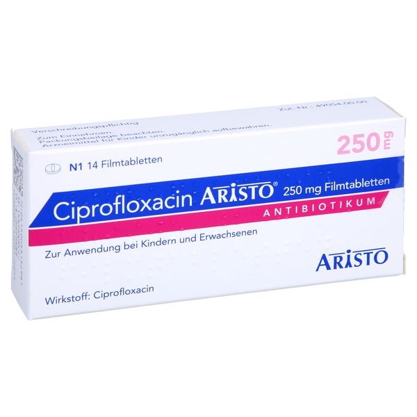 CIPROFLOXACIN Aristo 250 mg Filmtabletten 14 St