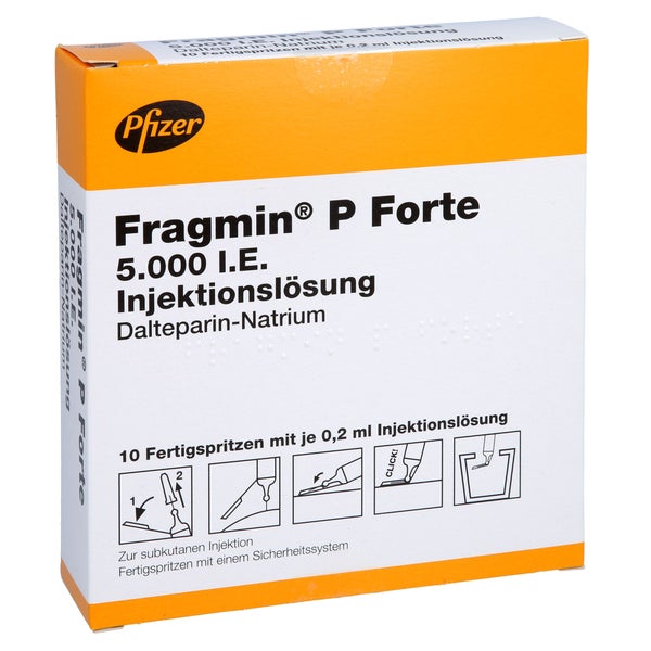 FRAGMIN 5.000 I.E. P Forte Inj.L.i.e.FS.m.Sich-Sy. 10 St