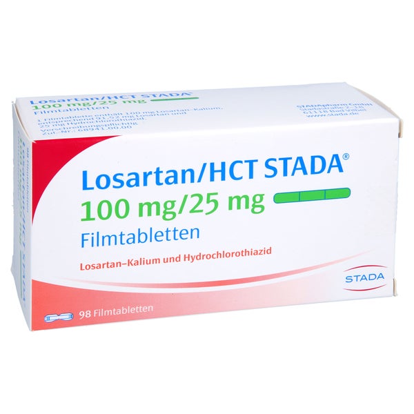 LOSARTAN/HCT STADA 100 mg/25 mg Filmtabletten 98 St