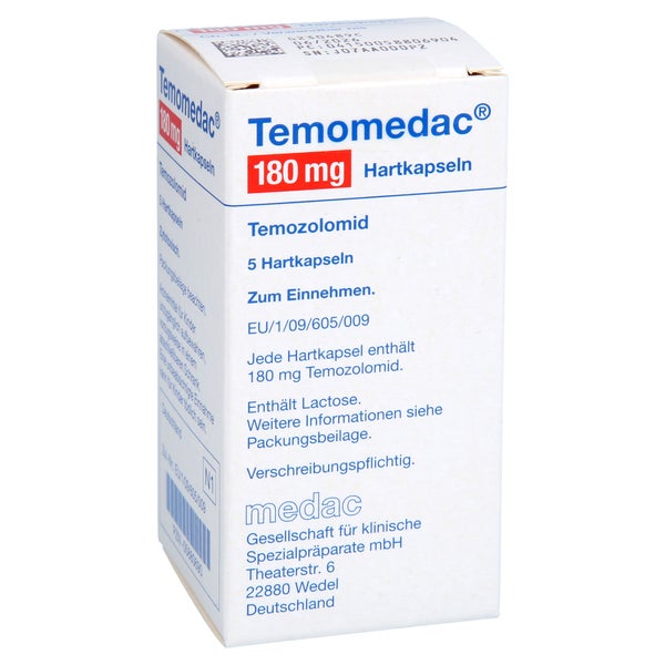 Temomedac 180 mg Hartkapseln 5 St