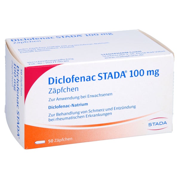 Diclofenac Stada 100 mg Zäpfchen 50 St