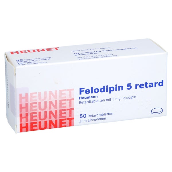 FELODIPIN 5 mg retard Heumann Tabl.Heunet 50 St