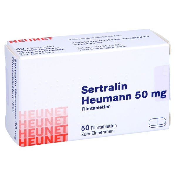 Sertralin Heumann 50 mg Filmtabl.Heunet 50 St