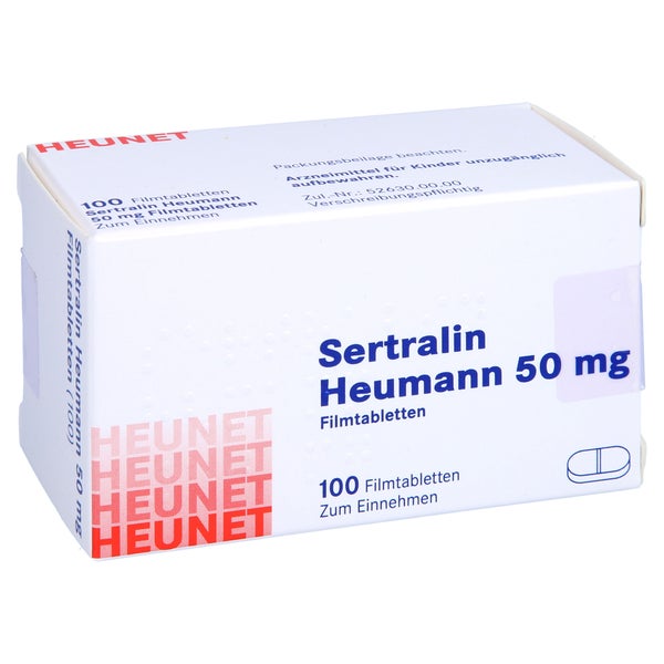 Sertralin Heumann 50 mg Filmtabl.Heunet 100 St