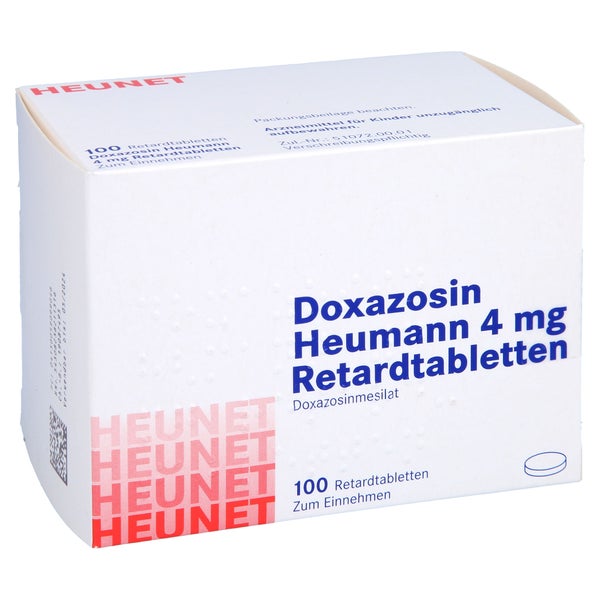 DOXAZOSIN Heumann 4 mg Retardtabl.Heunet 100 St