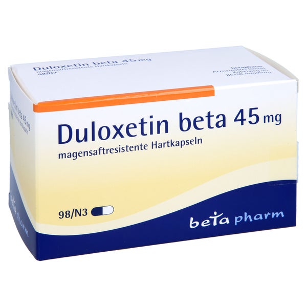 DULOXETIN beta 45 mg magensaftresistente Hartkaps. 98 St