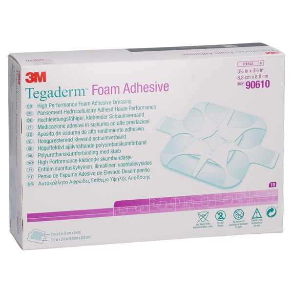 Tegaderm Foam Adhesive 8,8x8,8 cm 90610 10 St