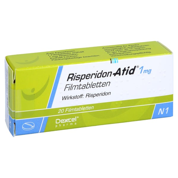 Risperidon Atid 1 mg Filmtabletten 20 St