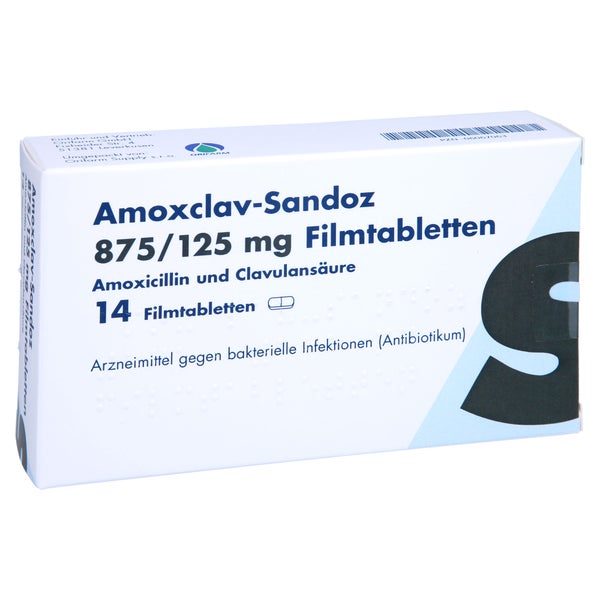 AMOXCLAV-Sandoz 875/125 mg Filmtabletten 14 St