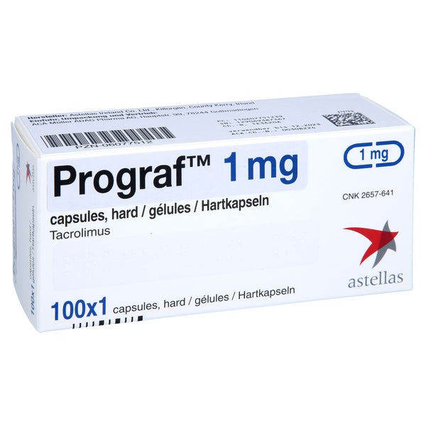 Prograf 1 mg Hartkapseln 100 St