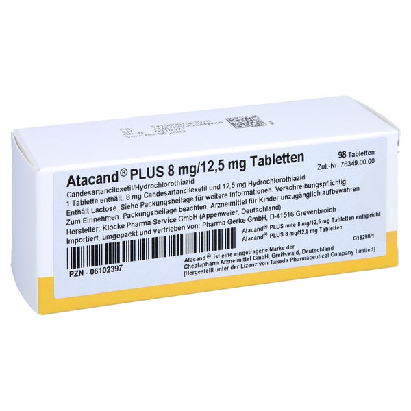 Atacand plus 8 mg/12,5 mg Tabletten 98 St