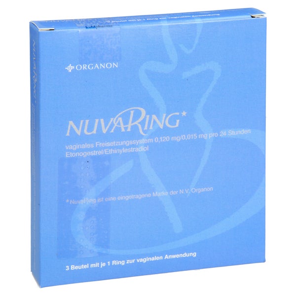 NUVARING vag.Freisetz.Sy.0,120/0,015mg/24h o.Appl. 3 St