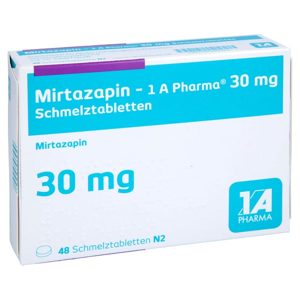 MIRTAZAPIN-1A Pharma 30 mg Schmelztabletten 48 St