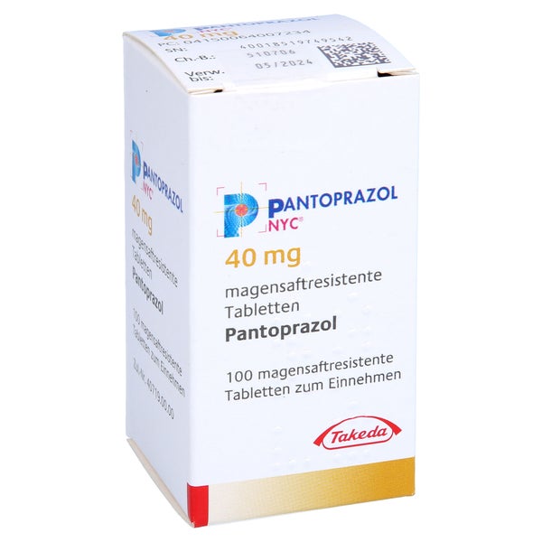 PANTOPRAZOL NYC 40 mg magensaftres.Tabletten 100 St
