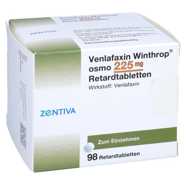 VENLAFAXIN Winthrop osmo 225 mg Retardtabletten 98 St