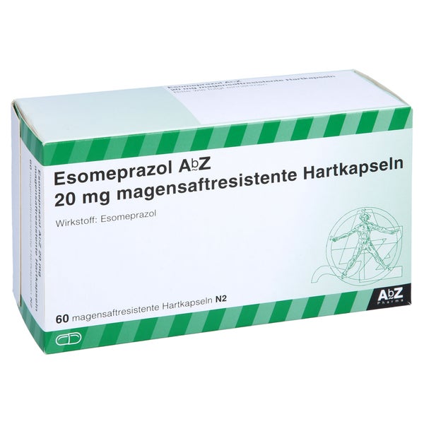 ESOMEPRAZOL AbZ 20 mg magensaftr.Hartkapseln 60 St