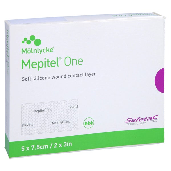Mepitel One 5x7,5 cm Silikon Netzverband 10 St