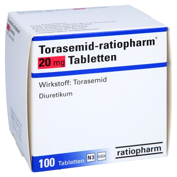 Torasemid-ratiopharm 20 mg Tabletten 100 St