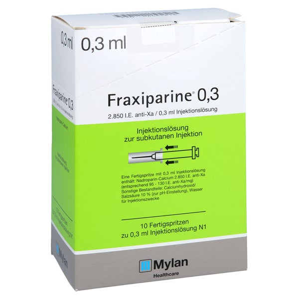 FRAXIPARINE 0,3 ml Injektionslösung i.e.Fertigspr. 10X0,3 ml