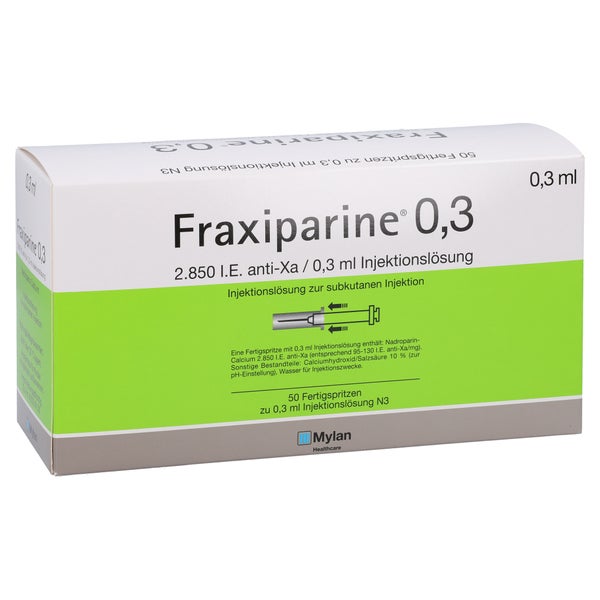 FRAXIPARINE 0,3 ml Injektionslösung i.e.Fertigspr. 50X0,3 ml
