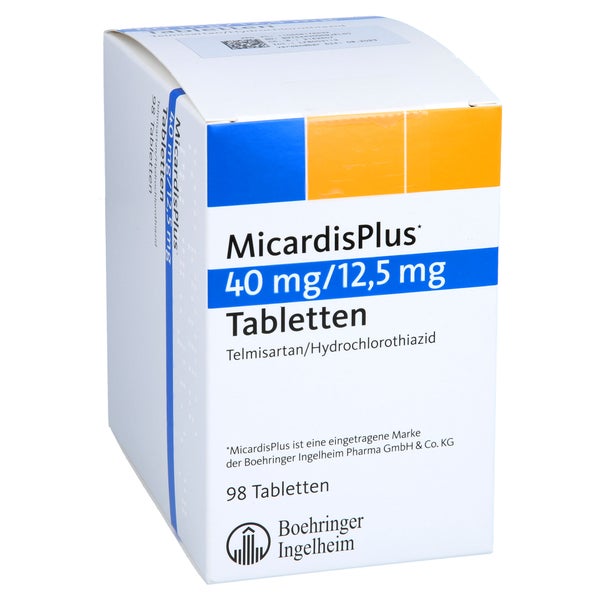Micardisplus 40 Mg/12,5 mg Tabletten 98 St