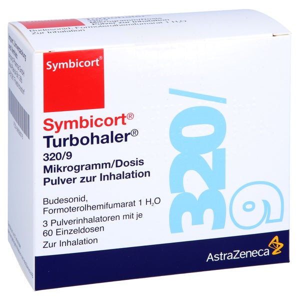SYMBICORT Turbohaler 320/9 µg/Dosis 60 ED 3 St