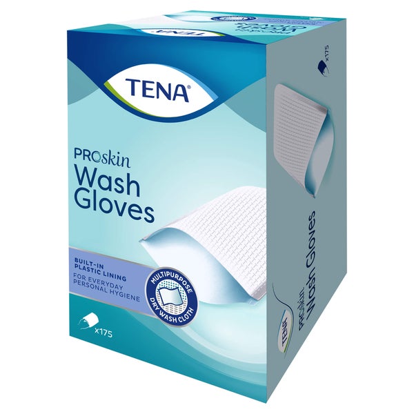 TENA WASH Glove with plastic Lining 175 St