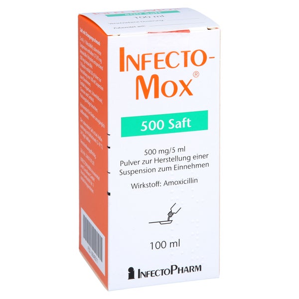 INFECTOMOX 500 Saft Pulver z.Herst.e.Susp.z.Einn. 100 ml