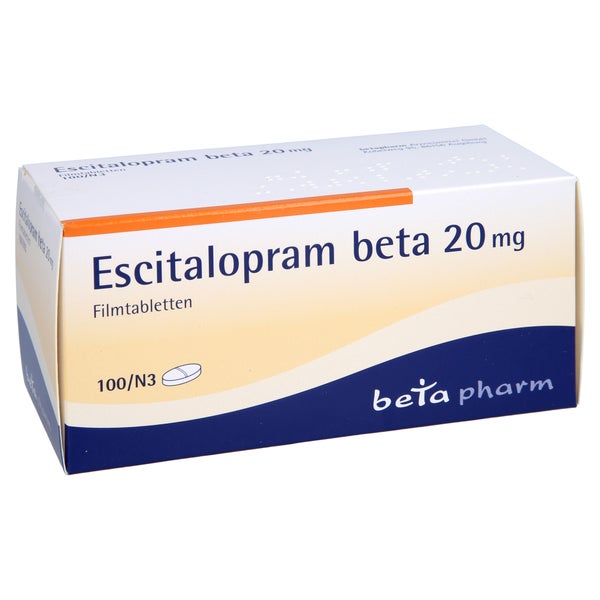 Escitalopram beta 20 mg Filmtabletten 100 St