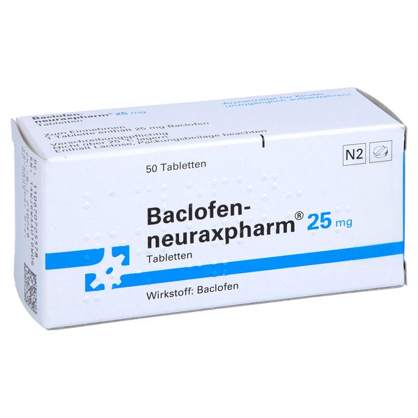 Baclofen-neuraxpharm 25 mg Tabletten 50 St