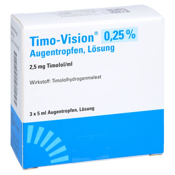 Timo-vision 0,25% Augentropfen 3X5 ml