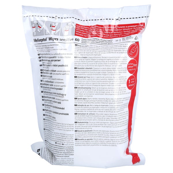 Meliseptol Wipes Sensitive Nachfüllpacku 60 St