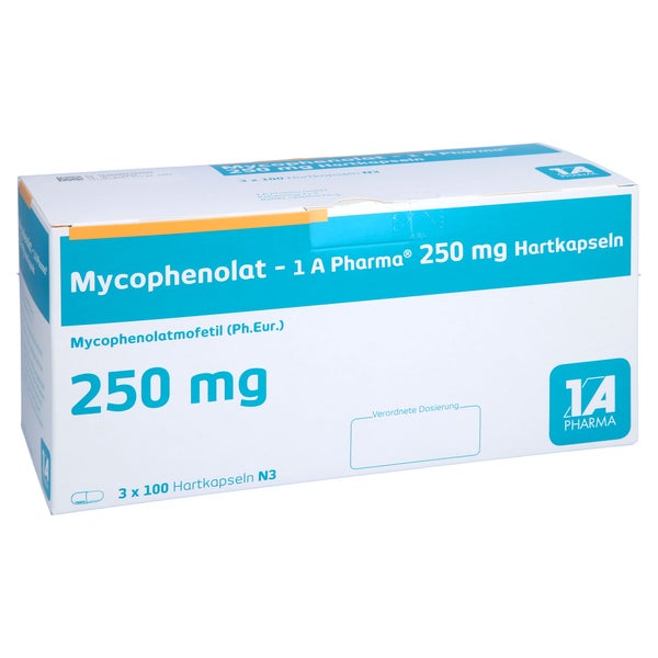MYCOPHENOLAT-1A Pharma 250 mg Hartkapseln 300 St