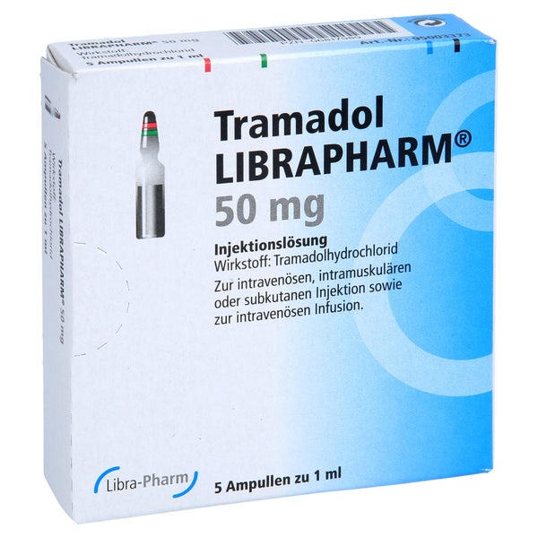 TRAMADOL LIBRAPHARM 50 mg Injekt.-/Infus.-Lsg. 5 St