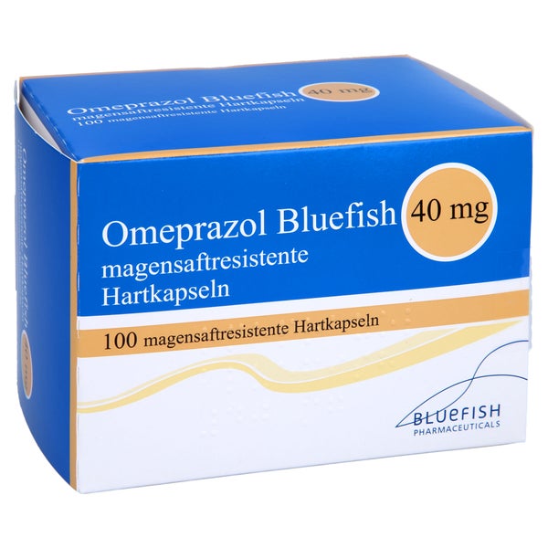 OMEPRAZOL Bluefish 40 mg magensaftres.Kapseln 100 St