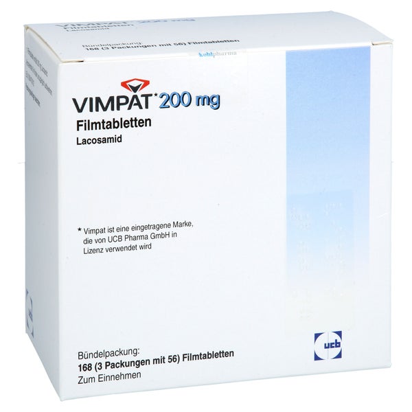 Vimpat 200 mg Filmtabletten 168 St