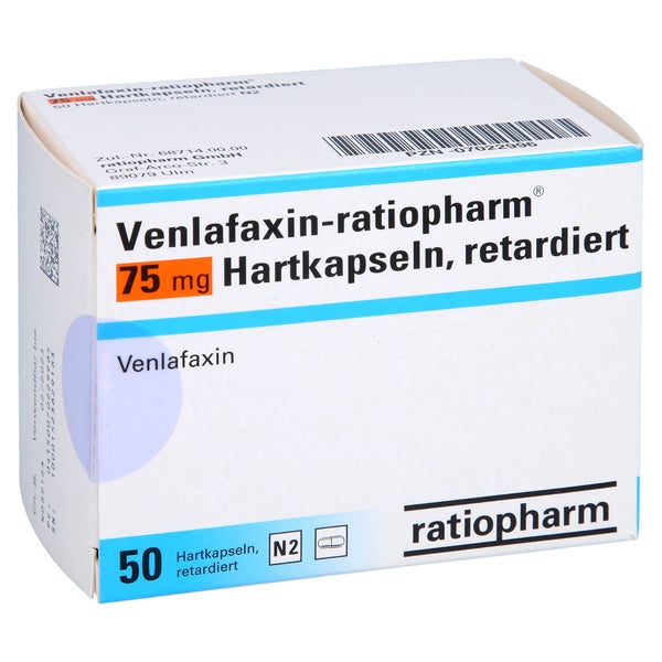 VENLAFAXIN-ratiopharm 75 mg Hartkaps.retardiert 50 St