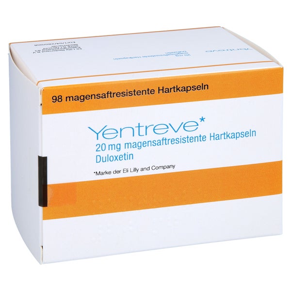YENTREVE 20 mg magensaftresistente Hartkapseln 98 St