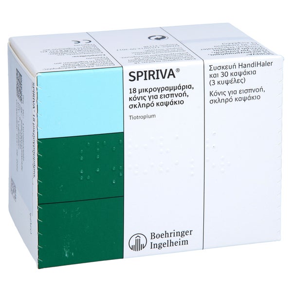 SPIRIVA 18 µg Hartkaps.m.Plv.z.Inhalat.+HandiHaler 30 St