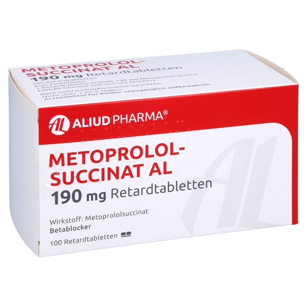 METOPROLOLSUCCINAT AL 190 mg Retardtabletten 100 St