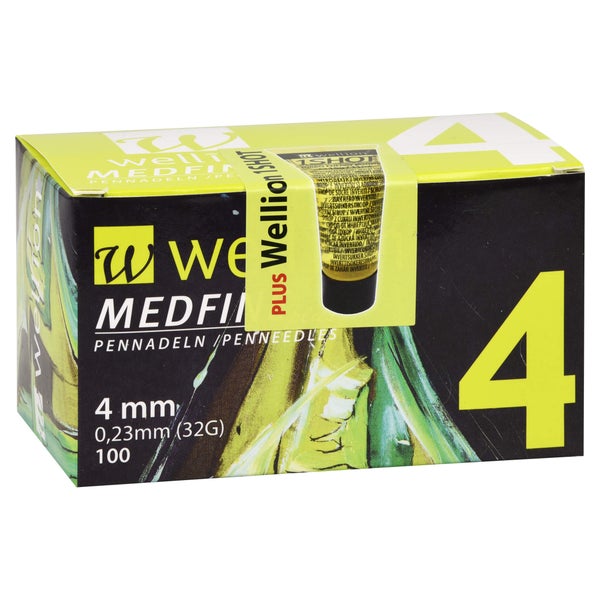 Wellion Medfine plus Pen-Nadeln 4 mm 100 St