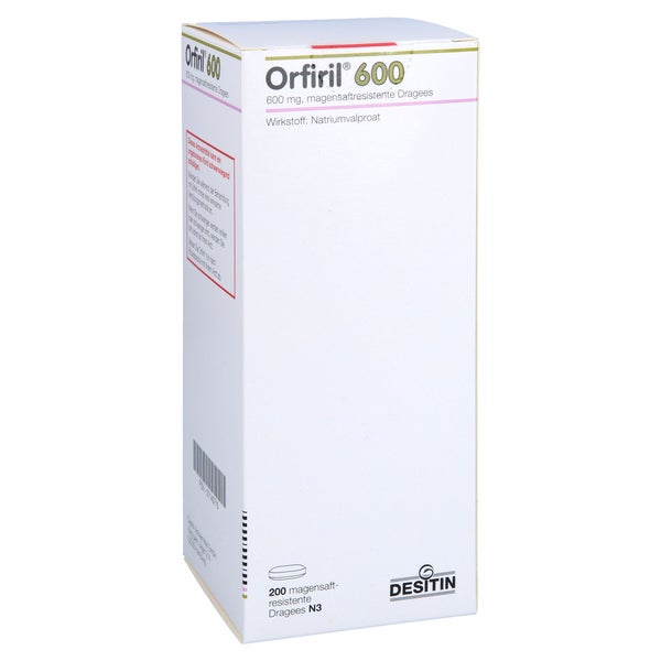 Orfiril 600 Magensaftresistente Dragees 200 St