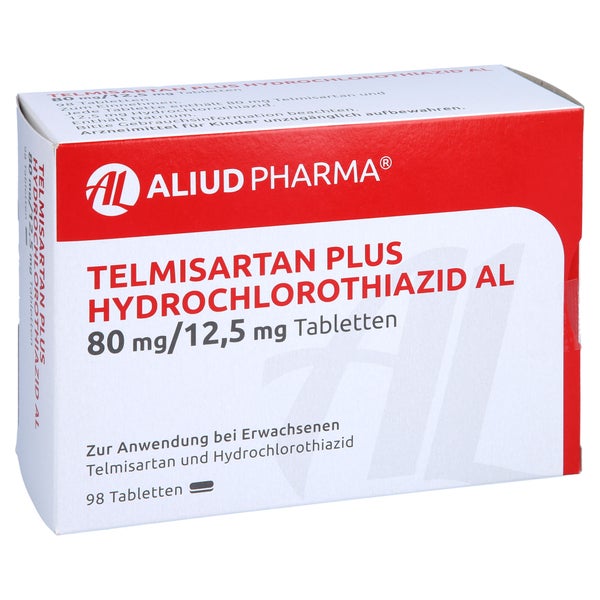 TELMISARTAN Plus HCT AL 80 mg/12,5 mg Tabletten 98 St