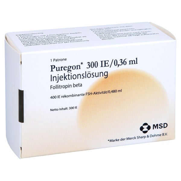 PUREGON 300 I.E./0,36 ml Injekt.-Lsg.i.Pat.+6 Nad. 1 St