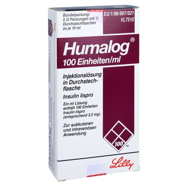 Humalog 100 E/ml 5X10 ml