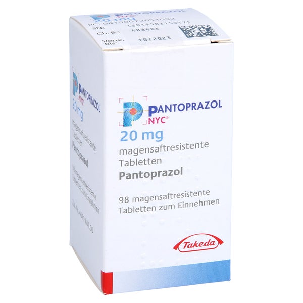 PANTOPRAZOL NYC 20 mg magensaftres.Tabletten 98 St