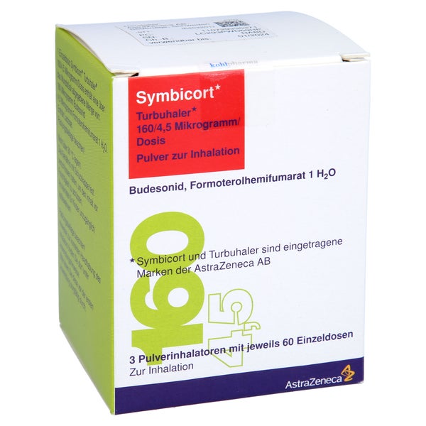 SYMBICORT Turbohaler 160/4,5 µg/Dosis 60 ED 3 St