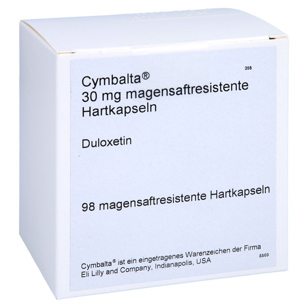 CYMBALTA 30 mg magensaftresistente Hartkapseln 98 St