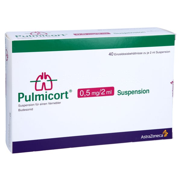 PULMICORT 0,5 mg/2 ml Suspension f.einen Vernebler 40X2 ml